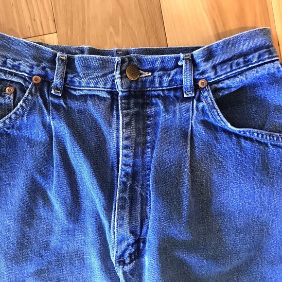 Riders by Lee Pleated High-Waisted Jeans, Vintage 80s, Size 13 - Picture 3 of 13